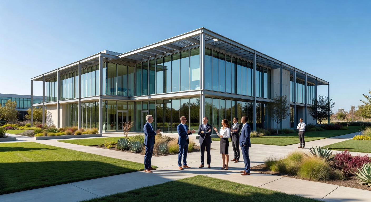 Silicon Valley technology campus exterior modern architecture